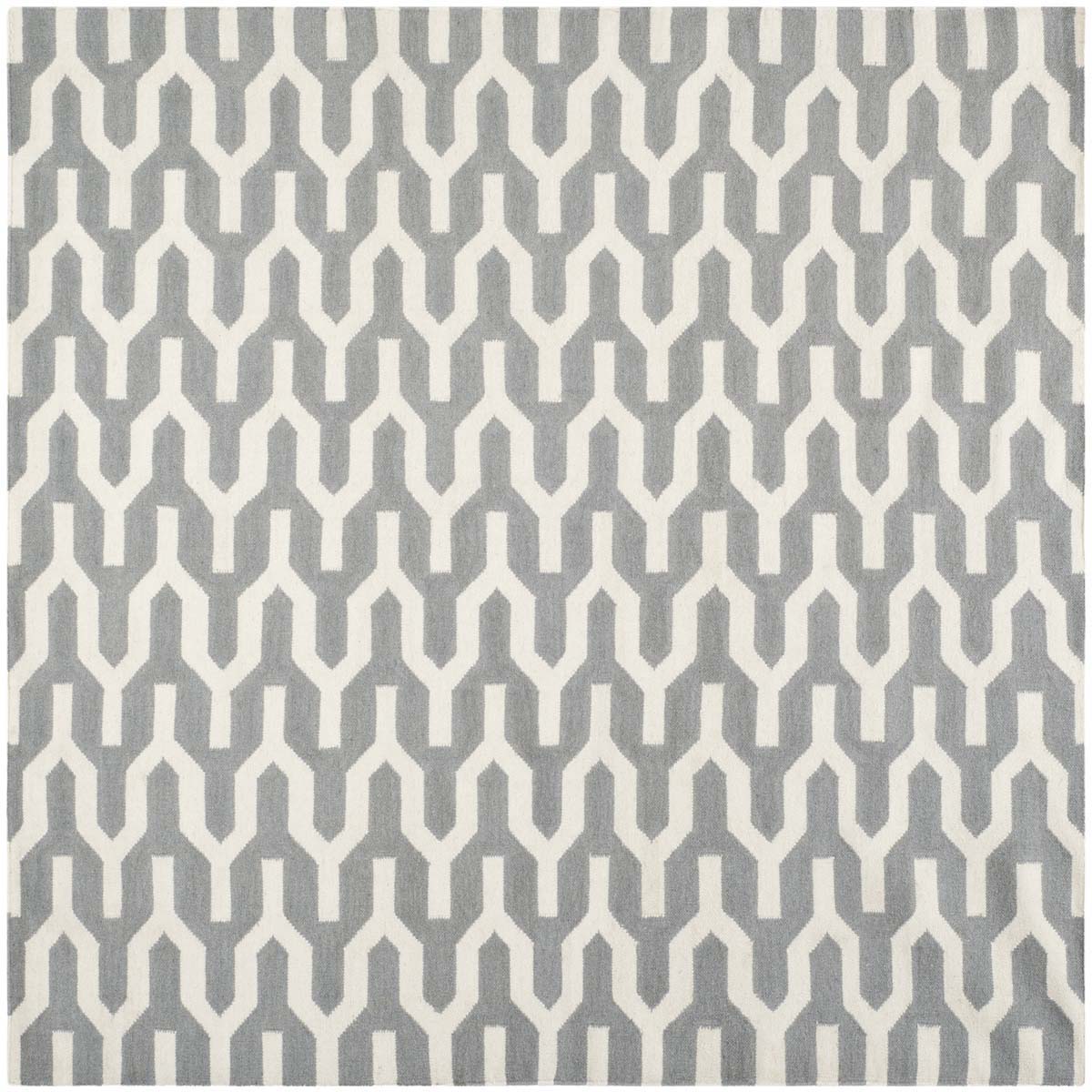 Safavieh Dhurries 630 Rug, DHU630 - Silver / Ivory