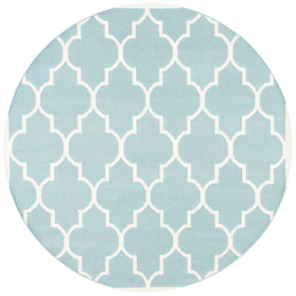 Safavieh Dhurries 632 Rug, DHU632 - Light Blue / Ivory