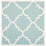 Safavieh Dhurries 633 Rug, DHU633 - Light Blue / Ivory