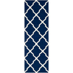 Safavieh Dhurries 634 Rug, DHU634 - Navy / Ivory