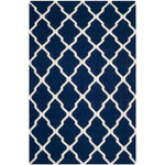 Safavieh Dhurries 634 Rug, DHU634 - Navy / Ivory