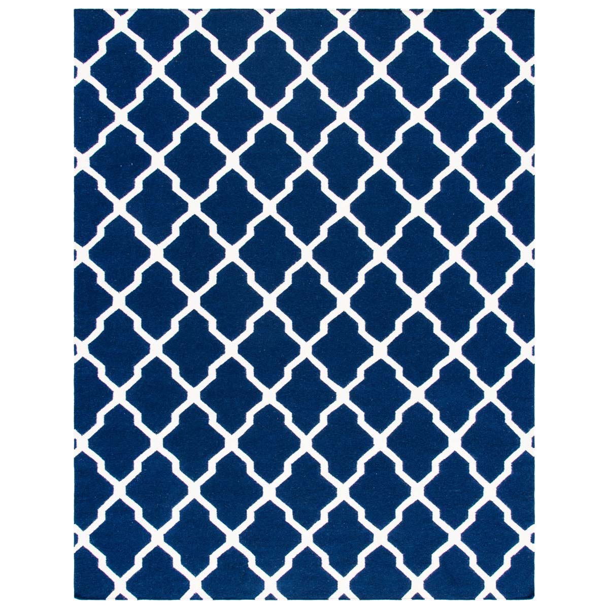 Safavieh Dhurries 634 Rug, DHU634 - Navy / Ivory