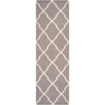 Safavieh Dhurries 634 Rug, DHU634 - Dark Grey / Ivory