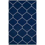 Safavieh Dhurries 635 Rug, DHU635 - Navy / Ivory