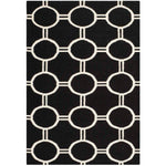 Safavieh Dhurries 636 Rug, DHU636 - Black / Ivory