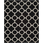 Safavieh Dhurries 636 Rug, DHU636 - Black / Ivory