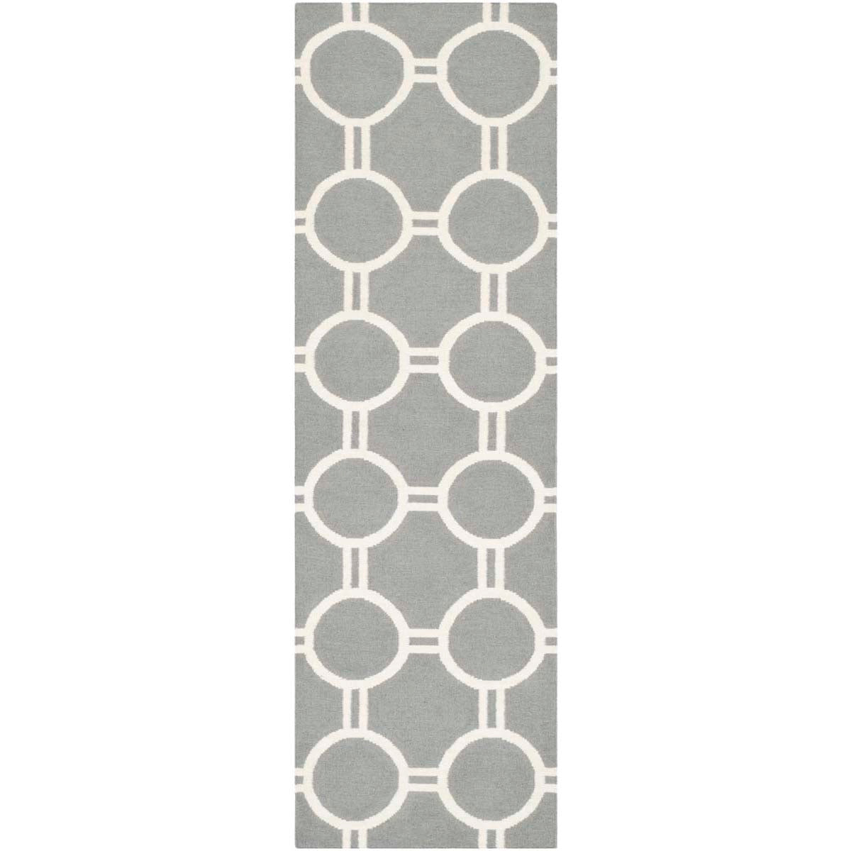 Safavieh Dhurries 636 Rug, DHU636 - Grey / Ivory