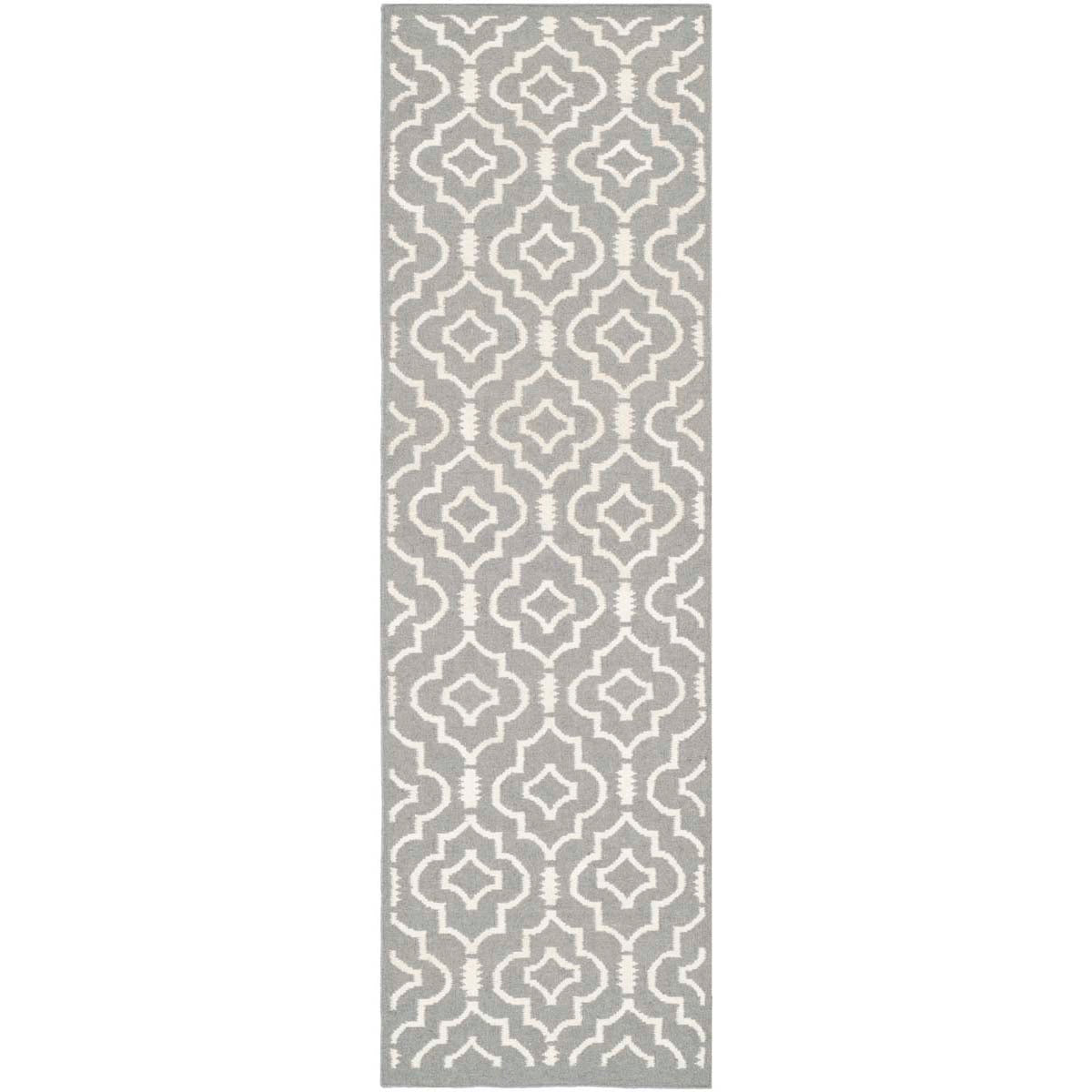 Safavieh Dhurries 637 Rug, DHU637 - Grey / Ivory
