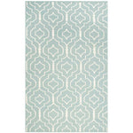 Safavieh Dhurries 637 Rug, DHU637 - Light Blue / Ivory
