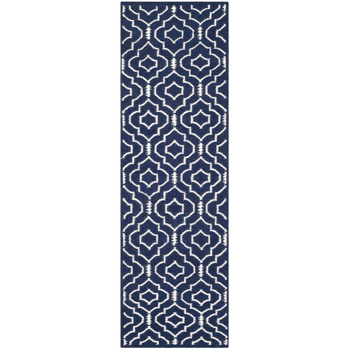 Safavieh Dhurries 637 Rug, DHU637 - Navy / Ivory