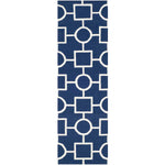 Safavieh Dhurries 639 Rug, DHU639 - Navy / Ivory