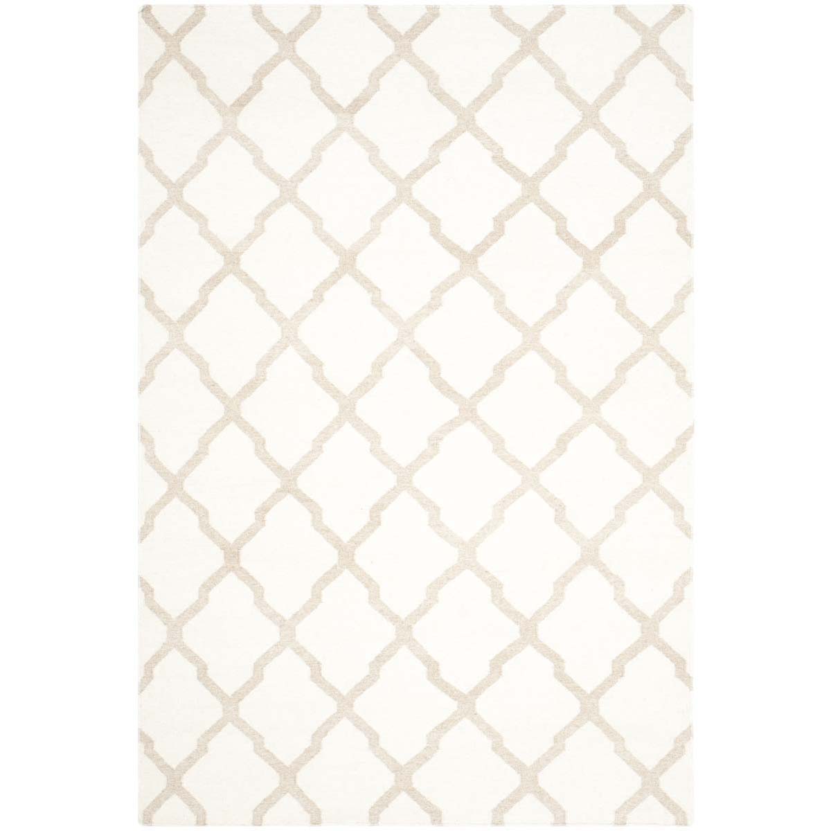 Safavieh Dhurries 645 Rug, DHU645 - Ivory / Camel