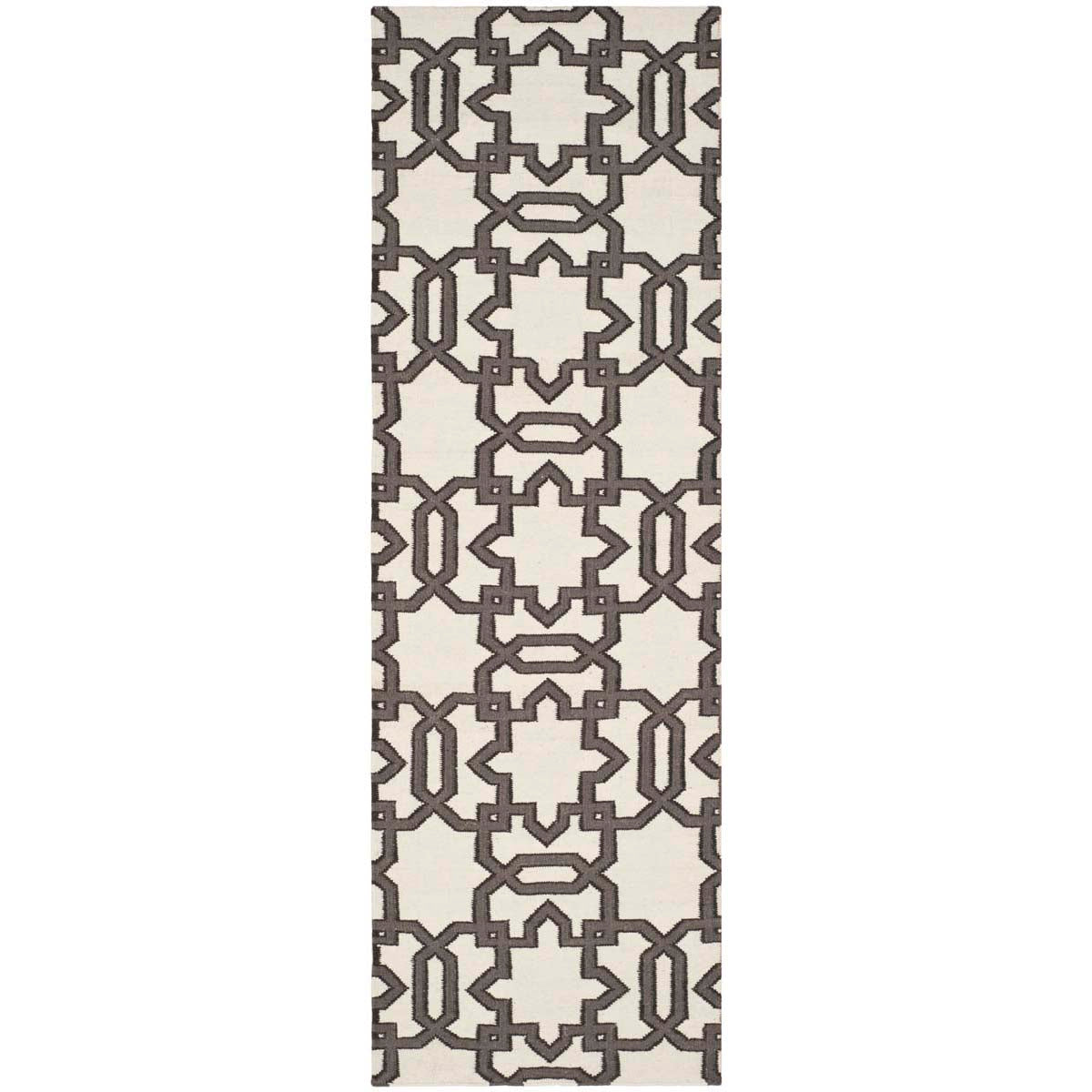 Safavieh Dhurries 751 Rug, DHU751 - Ivory / Grey