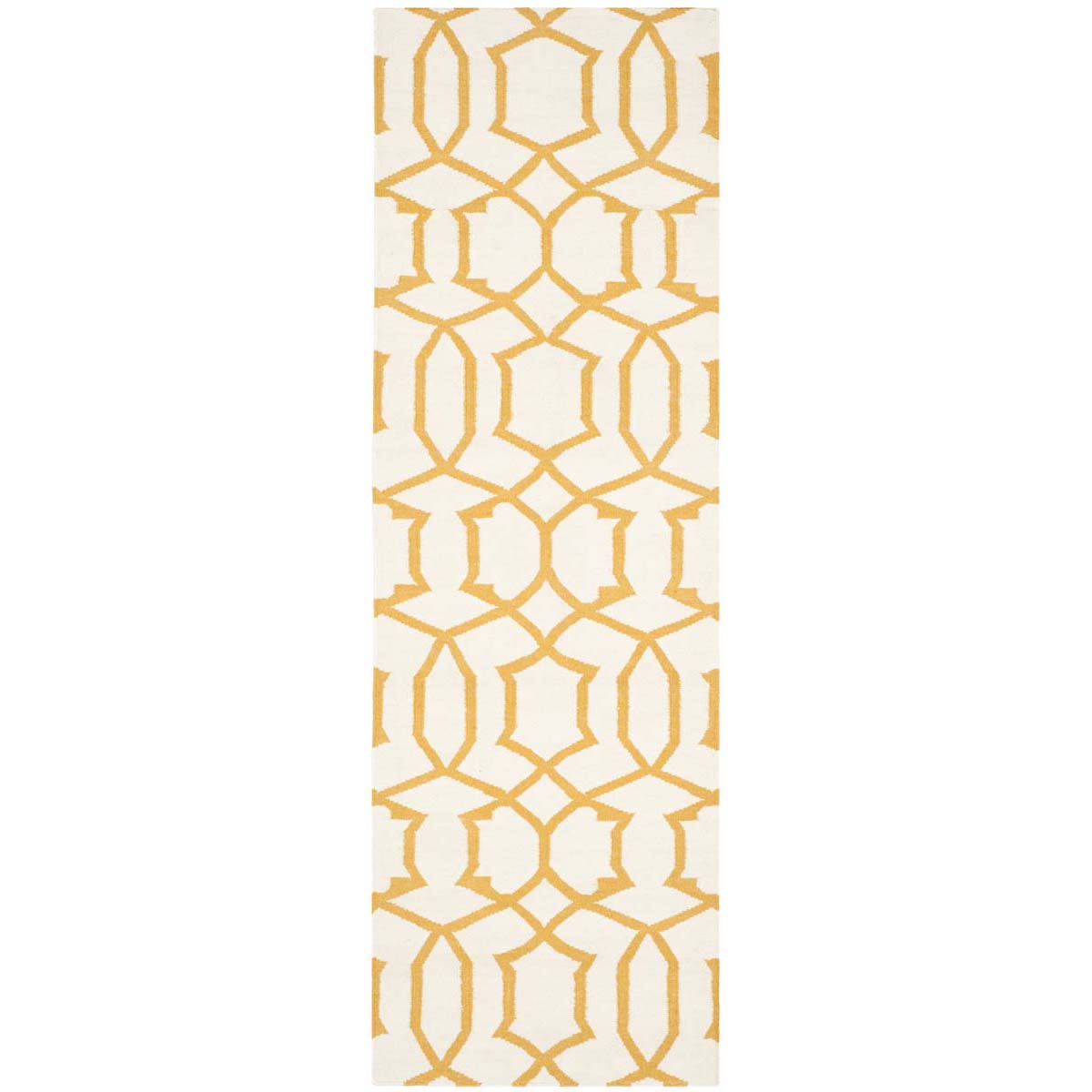 Safavieh Dhurries 753 Rug, DHU753 - Ivory / Yellow