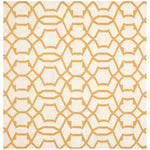 Safavieh Dhurries 753 Rug, DHU753 - Ivory / Yellow