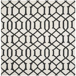 Safavieh Dhurries 753 Rug, DHU753 - Ivory / Charcoal