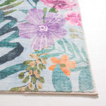 Safavieh Door and Kitchen Mat 338 Rug, DKM338 - Aqua / Pink