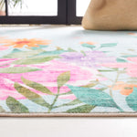 Safavieh Door and Kitchen Mat 338 Rug, DKM338 - Aqua / Pink