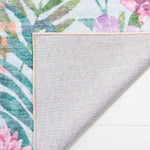 Safavieh Door and Kitchen Mat 338 Rug, DKM338 - Aqua / Pink