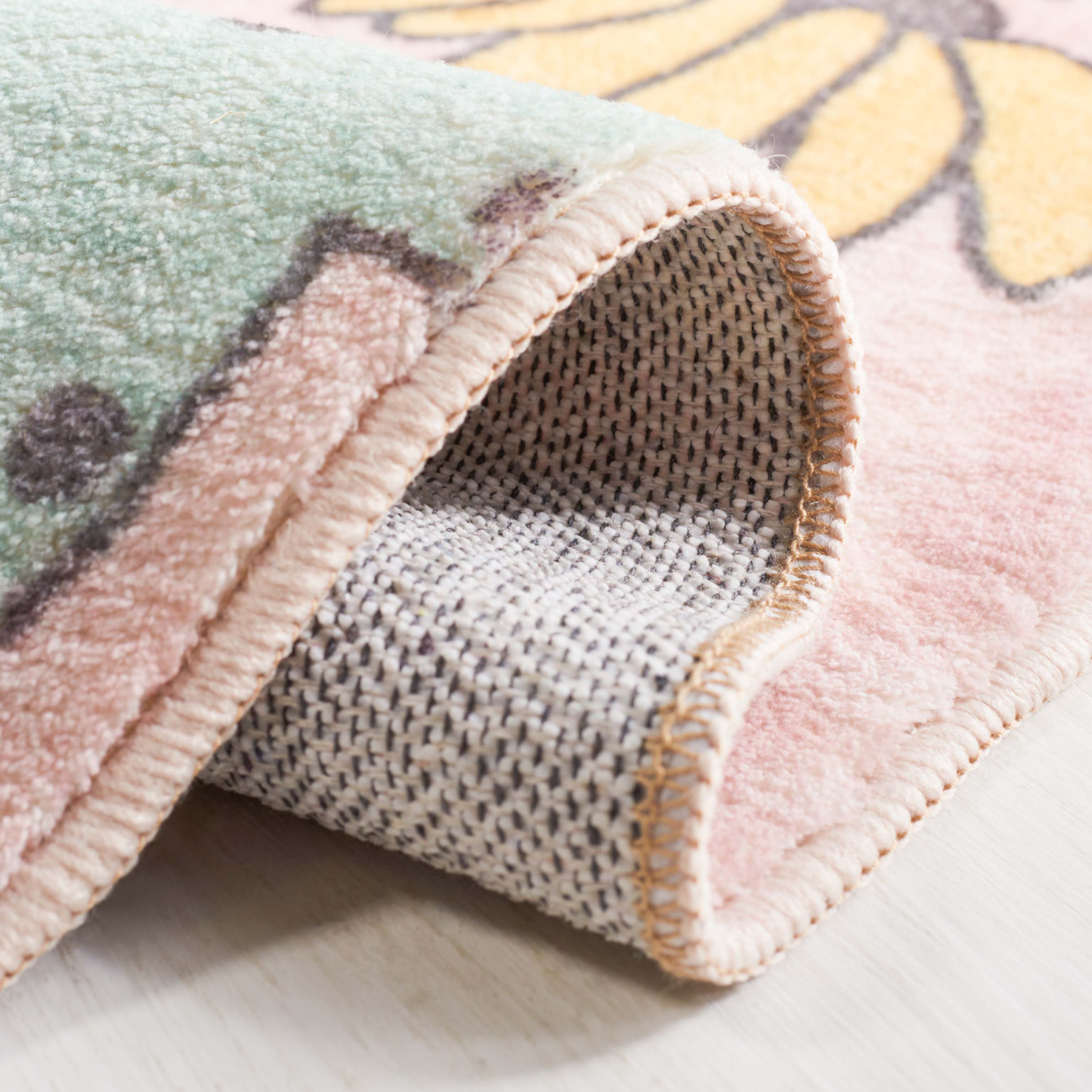 Safavieh Door and Kitchen Mat 373 Rug, DKM373 - Pink / Green