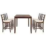 Safavieh Melvin 5 Piece Pub Set , DNS9200 - Brown