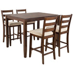 Safavieh Melvin 5 Piece Pub Set , DNS9200 - Brown