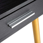 Safavieh Jorja 1 Drawer 1 Shelf Desk , DSK2200 - Black/Gold