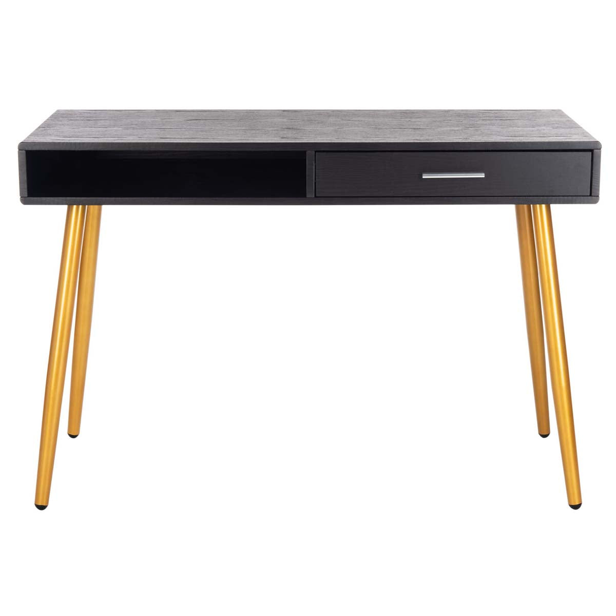 Safavieh Jorja 1 Drawer 1 Shelf Desk , DSK2200 - Black/Gold