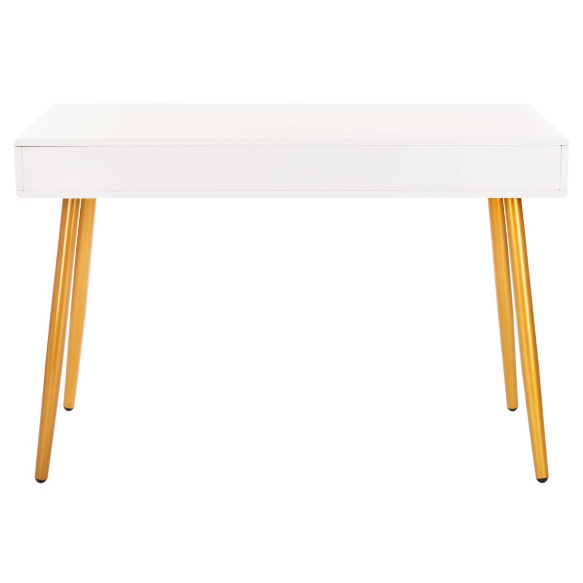 Safavieh Jorja 1 Drawer 1 Shelf Desk , DSK2200 - White/Gold