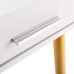 Safavieh Jorja 1 Drawer 1 Shelf Desk , DSK2200 - White/Gold