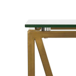 Safavieh Theresa Glass Top Desk , DSK2202 - Glass/Gold