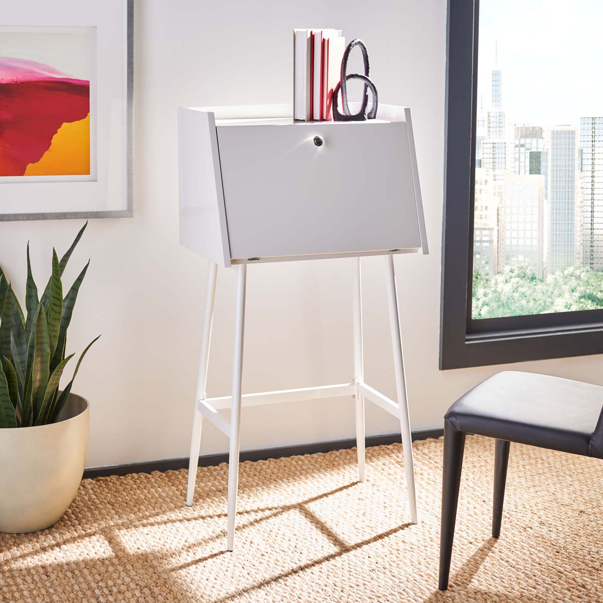 Safavieh Xander Modern Secretary Desk , DSK2203 - White/White