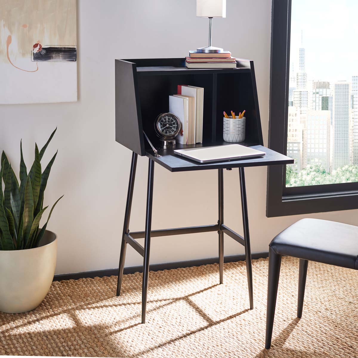 Safavieh Xander Modern Secretary Desk , DSK2203 - Black