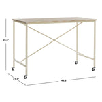 Safavieh Callie Rolling Desk , DSK2204 - Rustic Brown/Cream