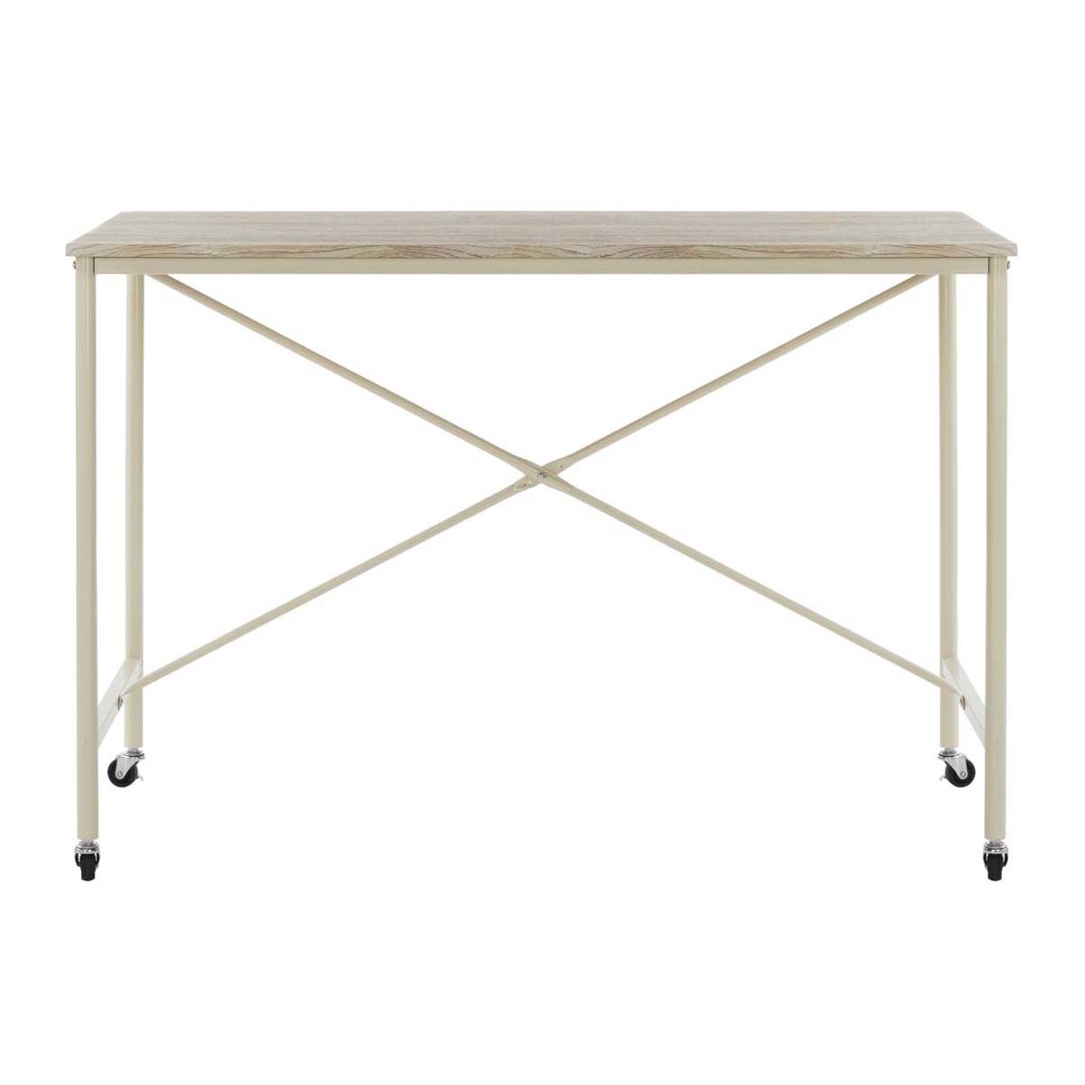 Safavieh Callie Rolling Desk , DSK2204 - Rustic Brown/Cream