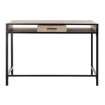Safavieh Alan 1 Shelf Desk With Drawer , DSK2205 - Rustic Brown/Black