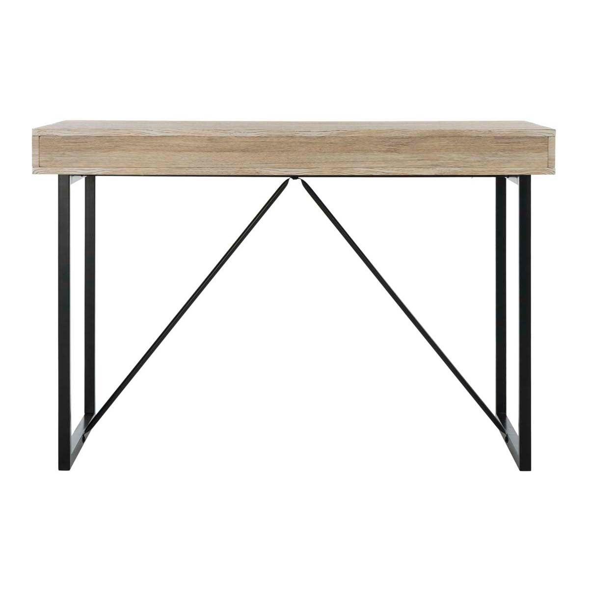 Safavieh Hilton 3 Drawer Desk , DSK2206 - Rustic Brown/Black