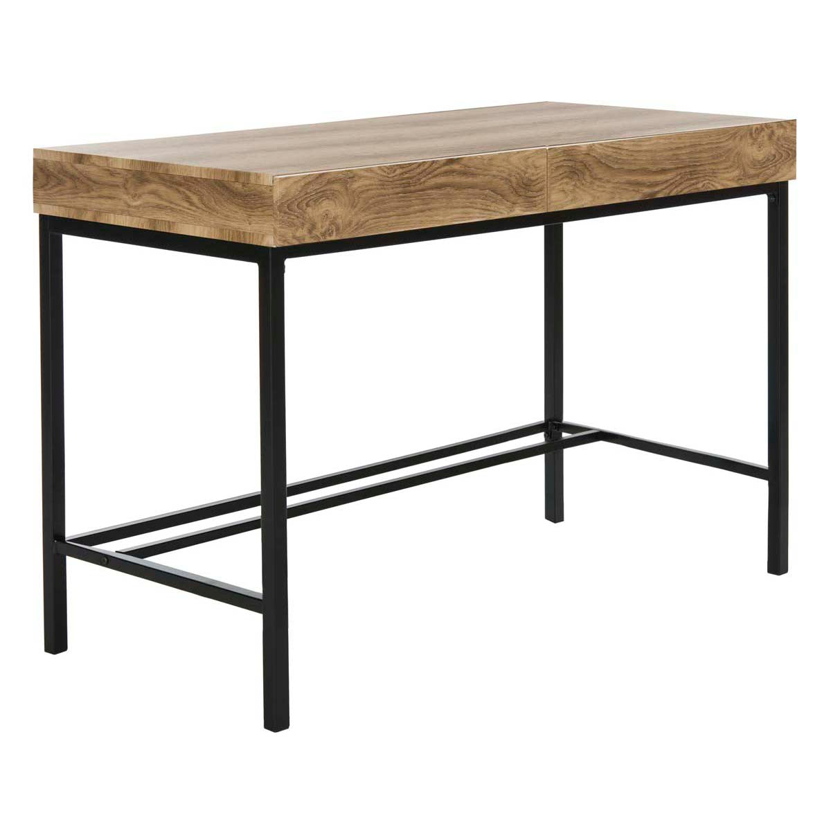 Safavieh Patrick 2 Drawer Desk , DSK2207 - Brown/Black