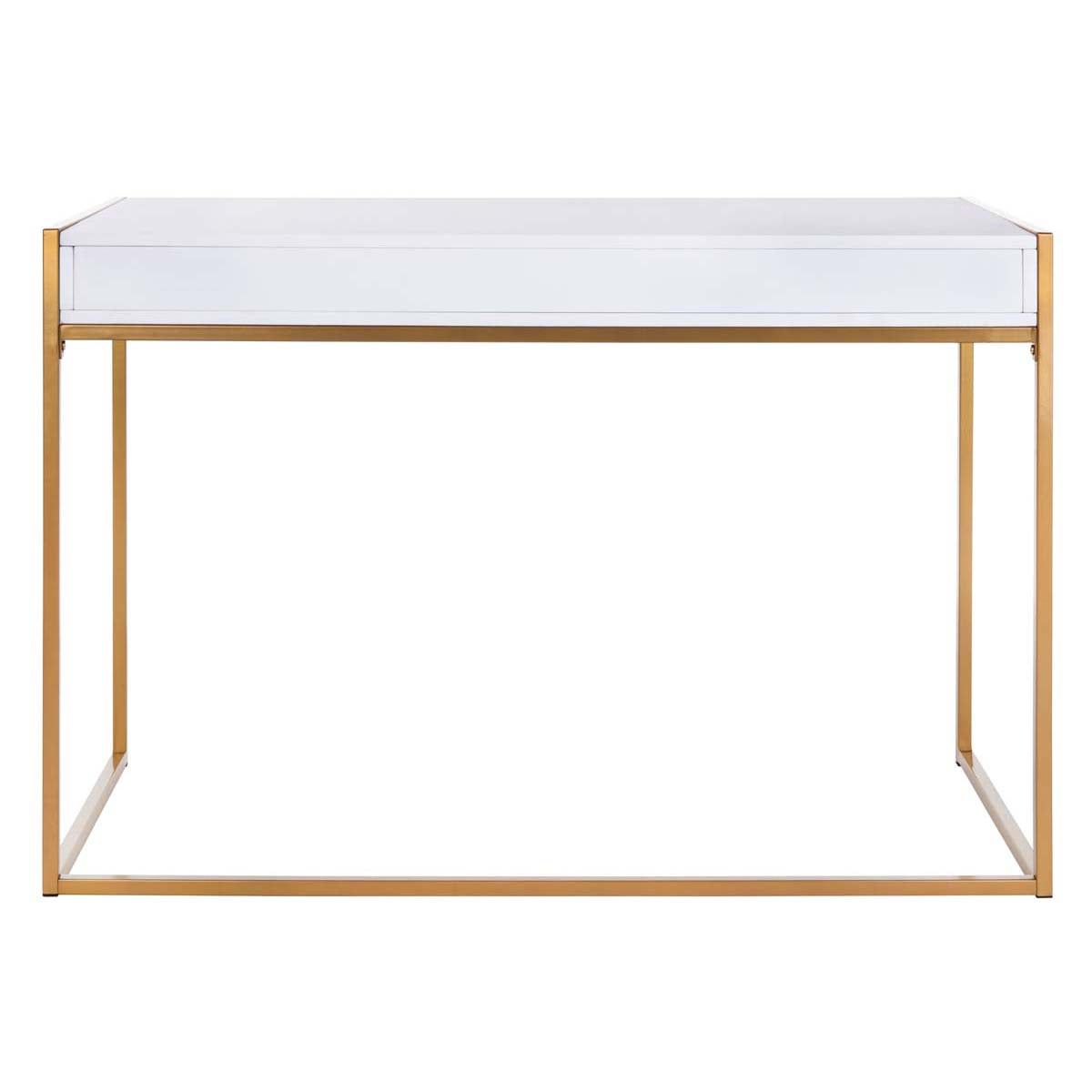 Safavieh Elodie 1 Drawer Desk , DSK2209 - White/Gold