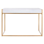 Safavieh Elodie 1 Drawer Desk , DSK2209 - White/Gold