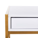 Safavieh Elodie 1 Drawer Desk , DSK2209 - White/Gold