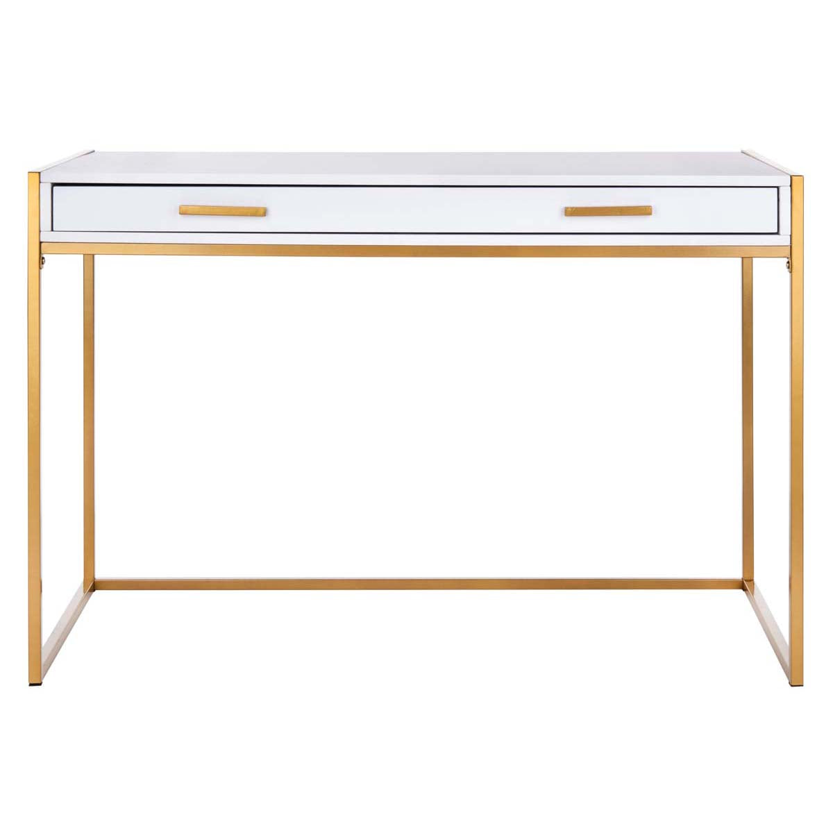 Safavieh Elodie 1 Drawer Desk , DSK2209 - White/Gold
