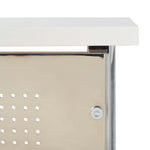 Safavieh Hayden 3 Shelf Standing Desk , DSK2210 - White/Chrome