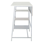 Safavieh Hayden 3 Shelf Standing Desk , DSK2210 - White/Chrome