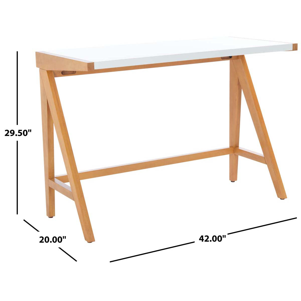 Safavieh Ripley Desk  , DSK5001 - Oak / White
