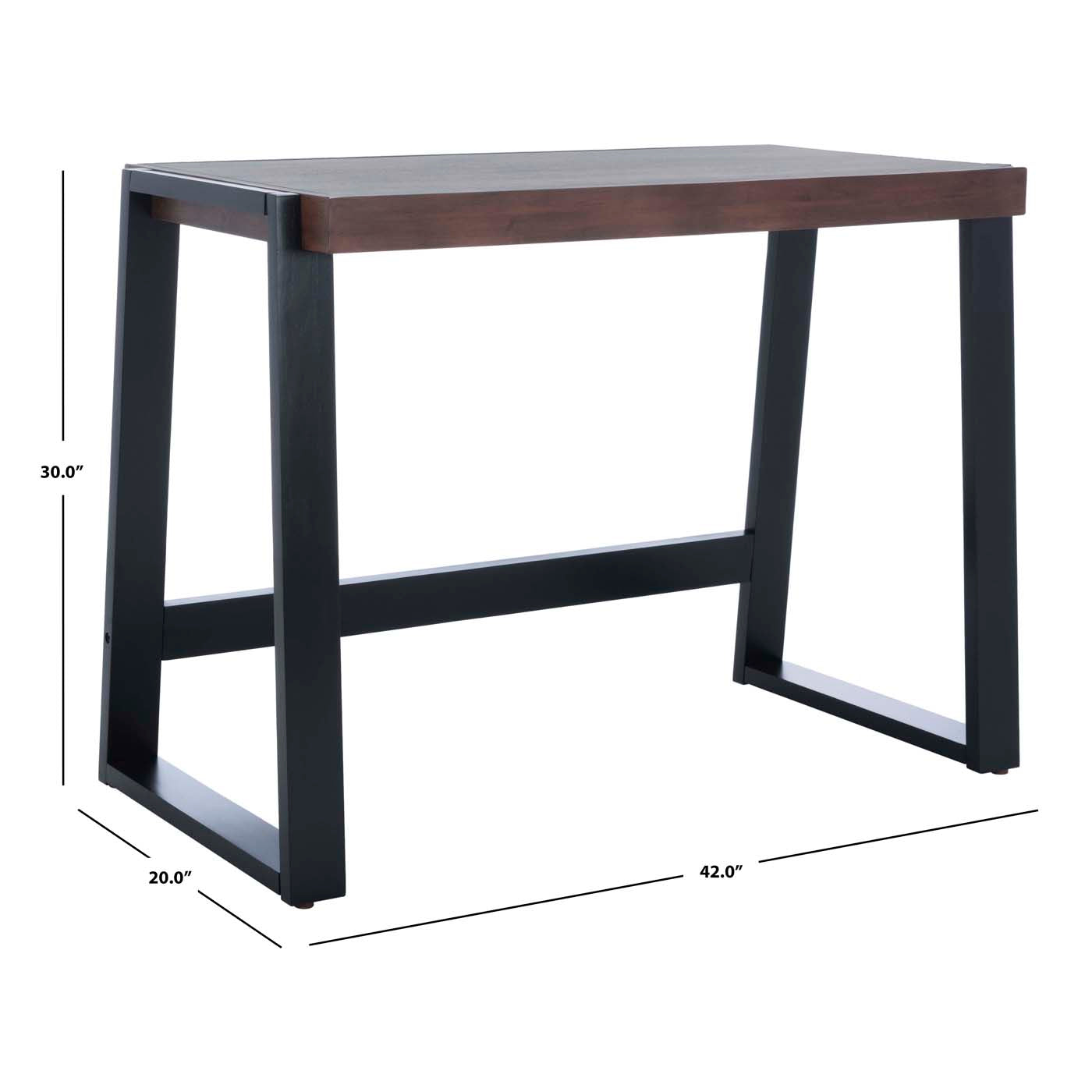 Safavieh Dennings Desk , DSK5006 - Walnut / Black