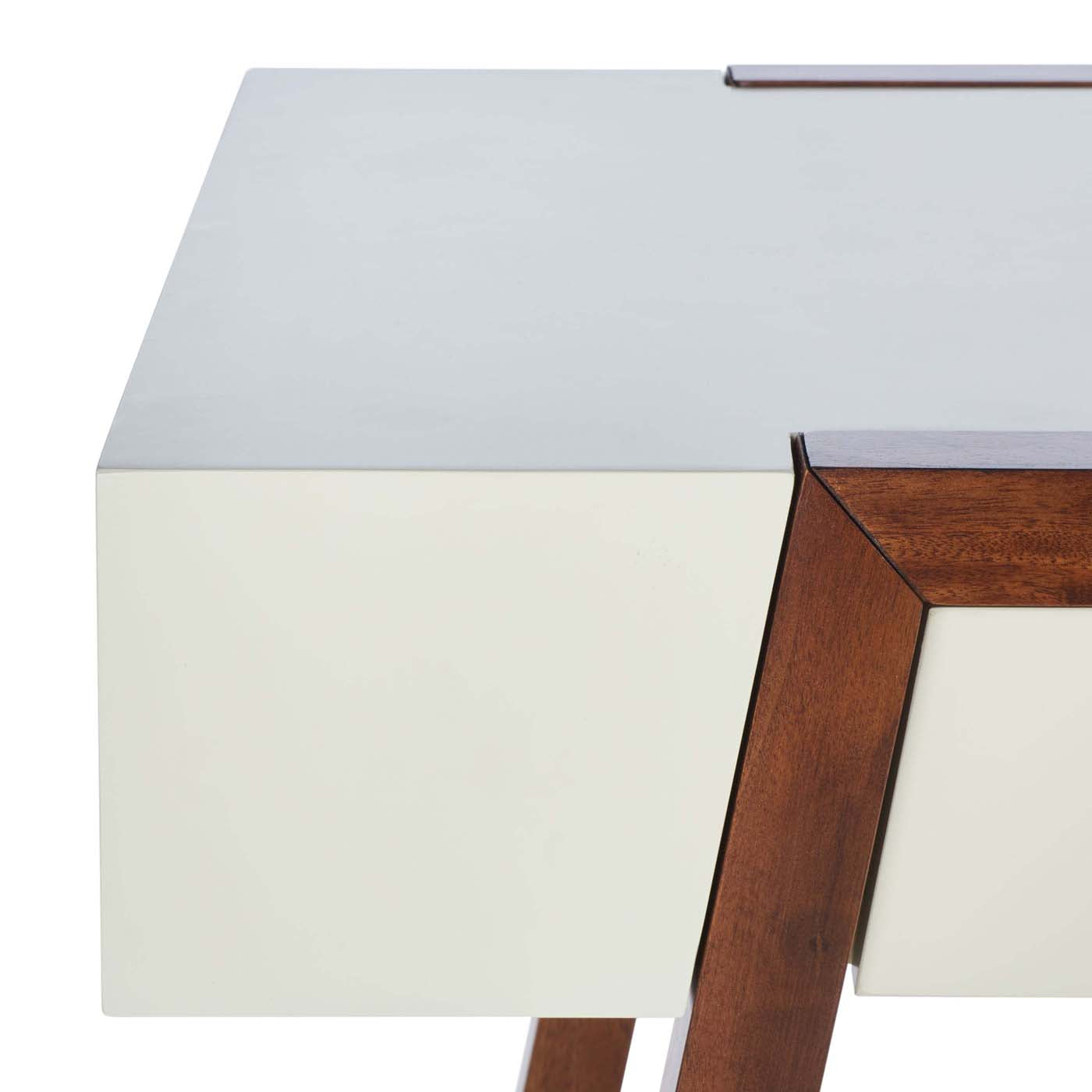 Safavieh Marwood Desk , DSK5012 - White / Brown