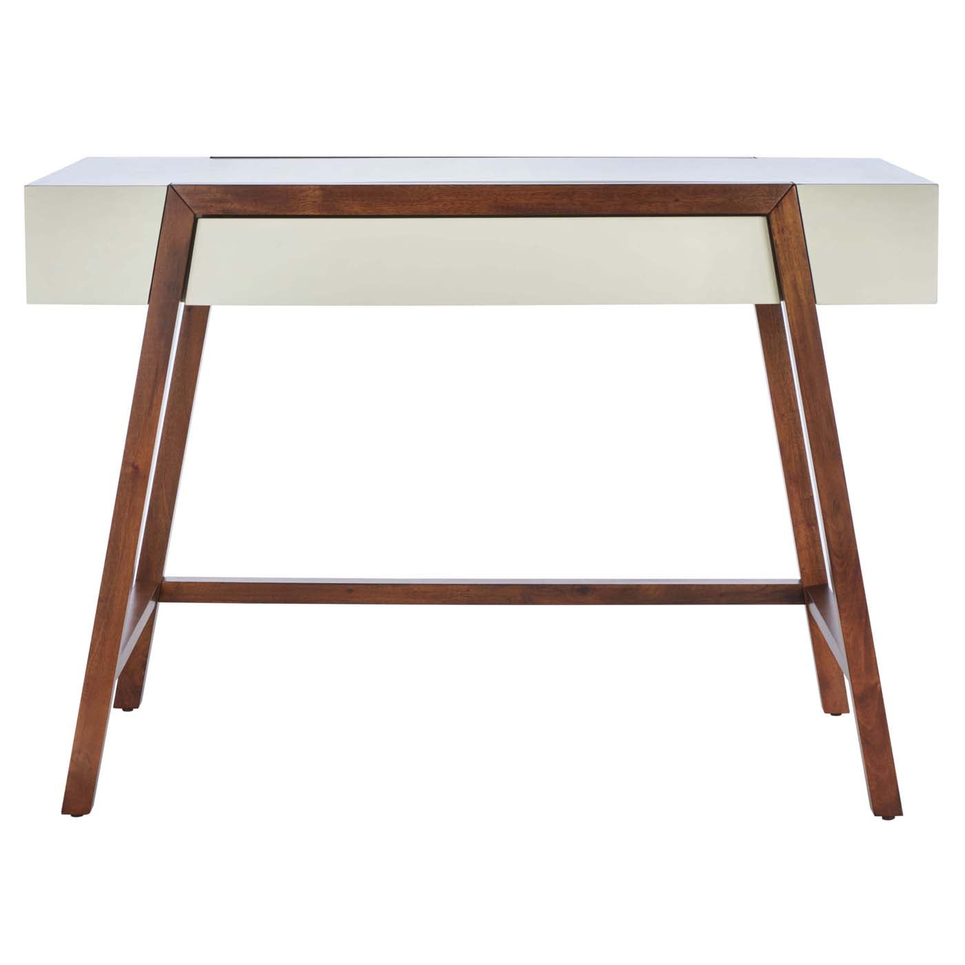 Safavieh Marwood Desk , DSK5012 - White / Brown