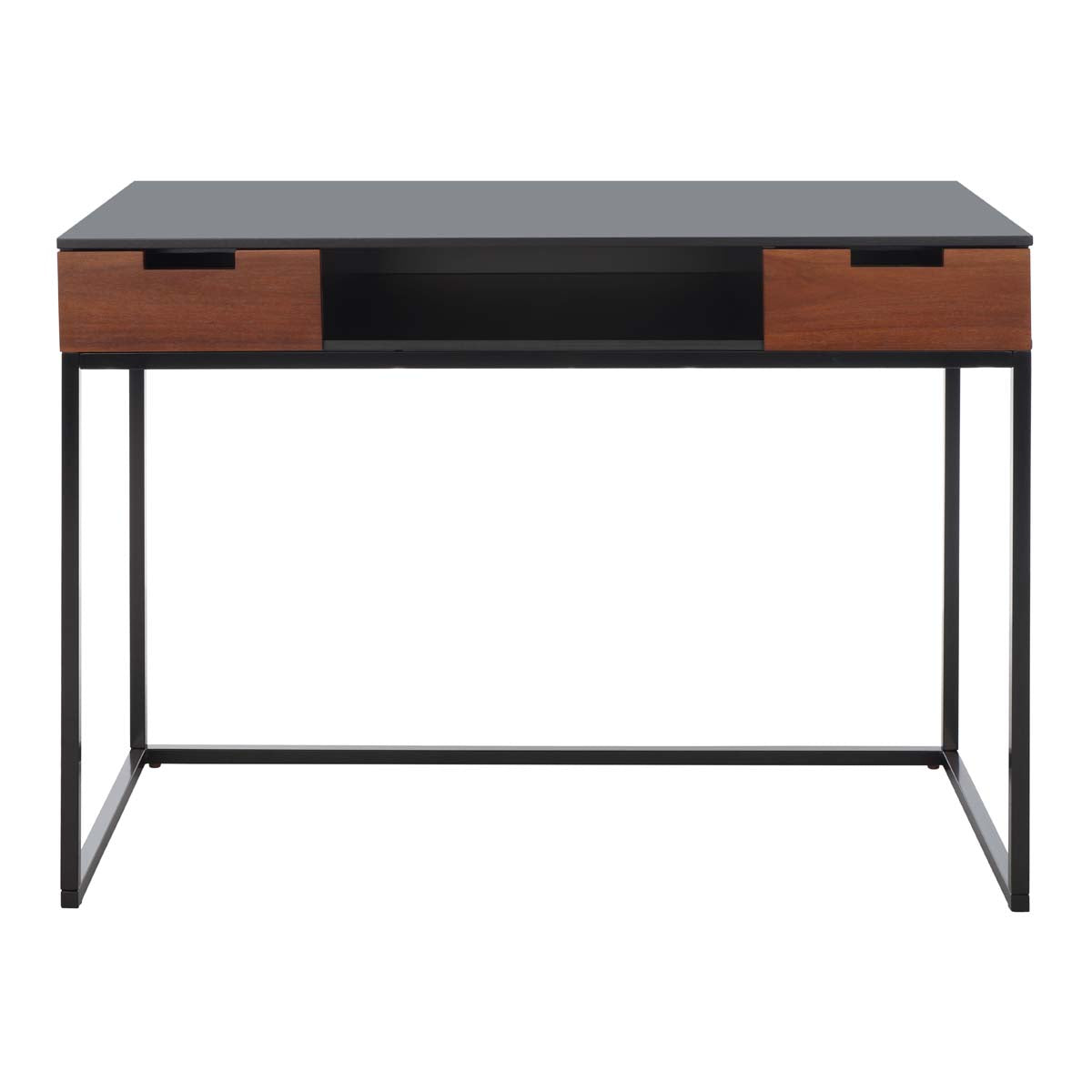 Safavieh Vance 2 Drawer 1 Shelf Desk  , DSK5013 - Brown/Black