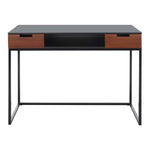Safavieh Vance 2 Drawer 1 Shelf Desk  , DSK5013 - Brown/Black